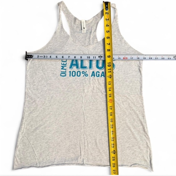 Women's Tequila “Altos” Gray Racerback Tank Top. XL - Picture 4 of 4